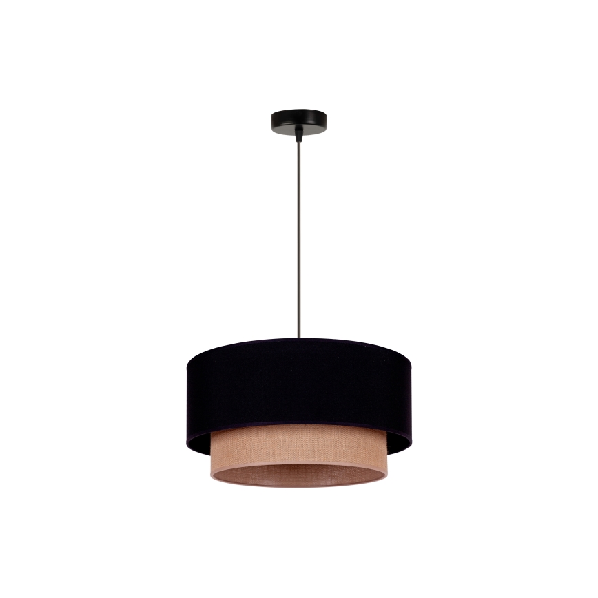 Duolla - Chandelier on a string BOHO 1xE27/15W/230V d. 45 cm black/brown
