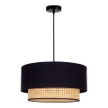 Duolla - Chandelier on a string BOHO 1xE27/15W/230V d. 45 cm black/rattan