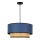 Duolla - Chandelier on a string BOHO 1xE27/15W/230V d. 45 cm blue/rattan