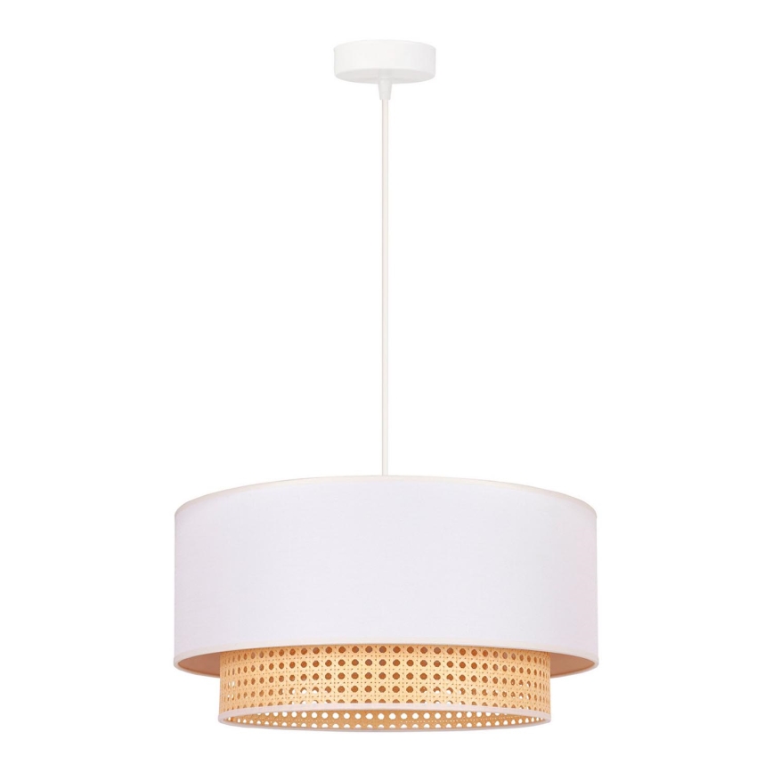 Duolla - Chandelier on a string BOHO 1xE27/15W/230V d. 45 cm creamy/rattan