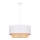 Duolla - Chandelier on a string BOHO 1xE27/15W/230V d. 45 cm creamy/rattan