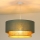 Duolla - Chandelier on a string BOHO 1xE27/15W/230V d. 45 cm green/brown