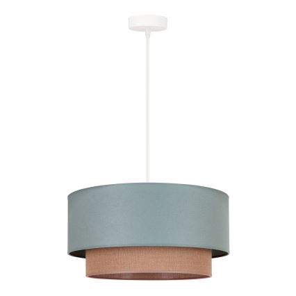 Duolla - Chandelier on a string BOHO 1xE27/15W/230V d. 45 cm green/brown