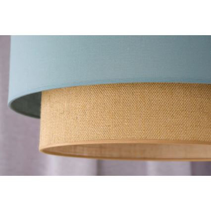 Duolla - Chandelier on a string BOHO 1xE27/15W/230V d. 45 cm green/brown