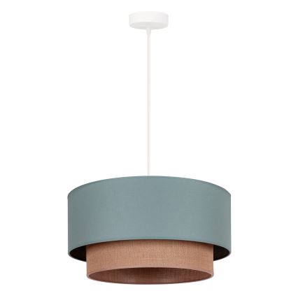 Duolla - Chandelier on a string BOHO 1xE27/15W/230V d. 45 cm green/brown