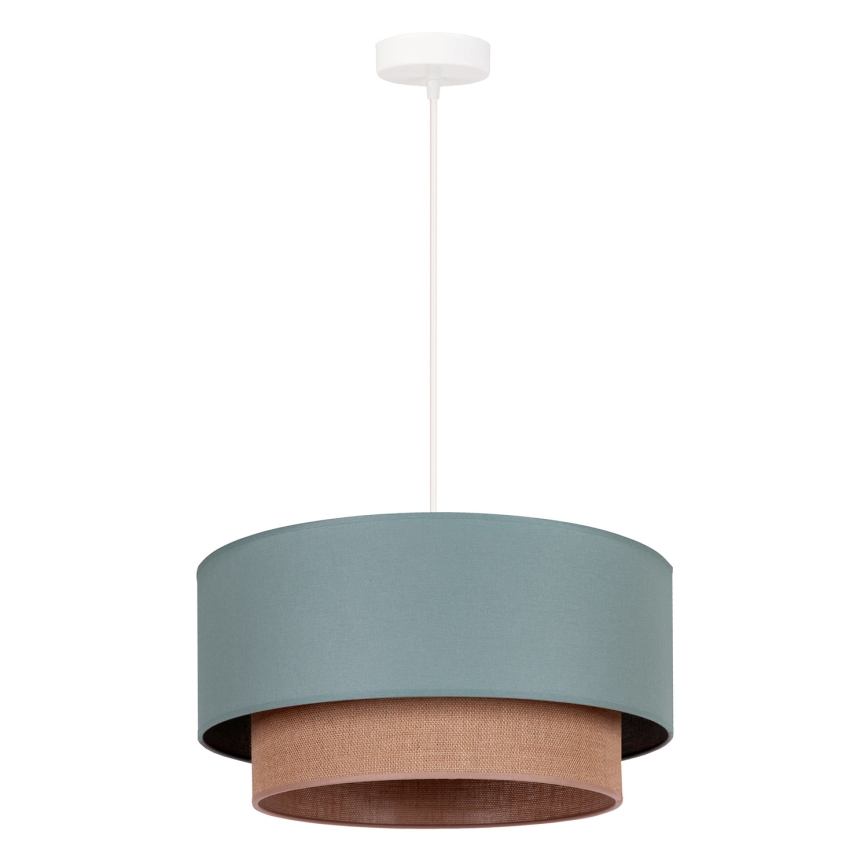Duolla - Chandelier on a string BOHO 1xE27/15W/230V d. 45 cm green/brown