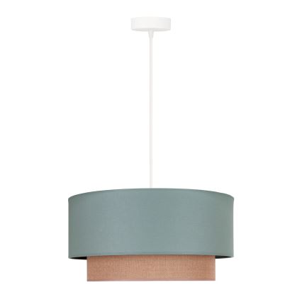 Duolla - Chandelier on a string BOHO 1xE27/15W/230V d. 45 cm green/brown