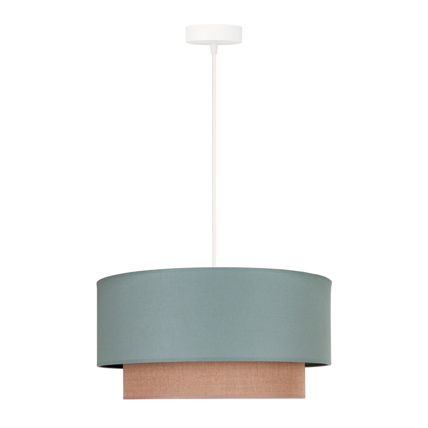 Duolla - Chandelier on a string BOHO 1xE27/15W/230V d. 45 cm green/brown