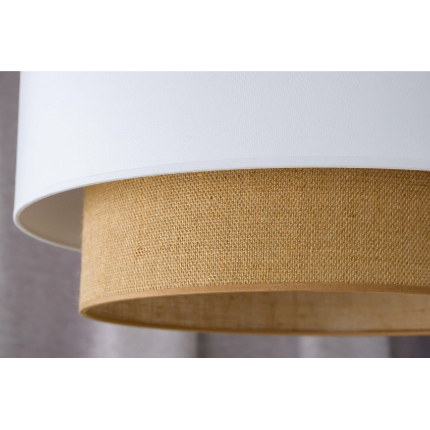 Duolla - Chandelier on a string BOHO 1xE27/15W/230V d. 45 cm white/brown