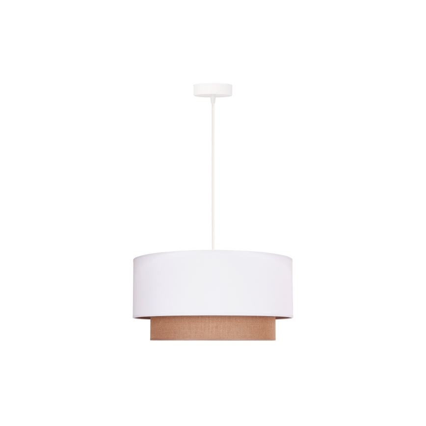 Duolla - Chandelier on a string BOHO 1xE27/15W/230V d. 45 cm white/brown