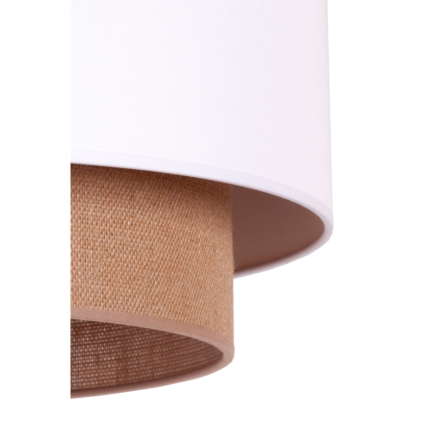 Duolla - Chandelier on a string BOHO 1xE27/15W/230V d. 45 cm white/brown