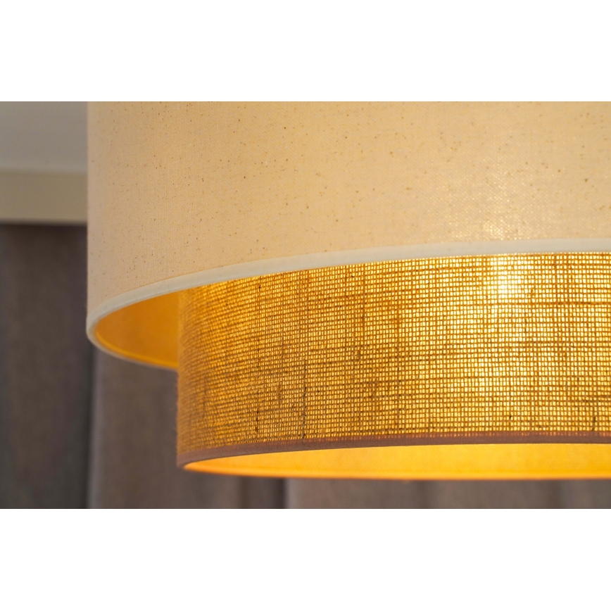 Duolla - Chandelier on a string BOHO 1xE27/15W/230V d. 60 cm beige/brown