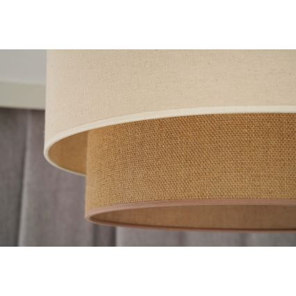 Duolla - Chandelier on a string BOHO 1xE27/15W/230V d. 60 cm beige/brown
