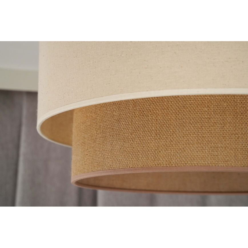 Duolla - Chandelier on a string BOHO 1xE27/15W/230V d. 60 cm beige/brown