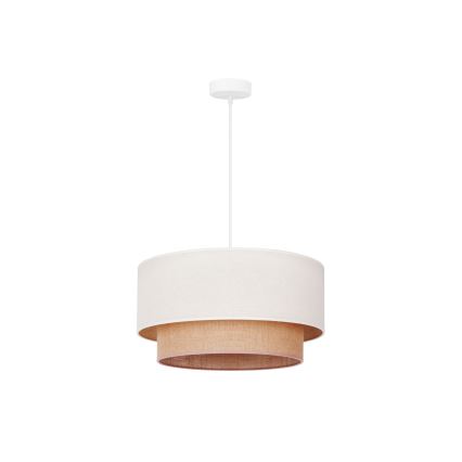 Duolla - Chandelier on a string BOHO 1xE27/15W/230V d. 60 cm beige/brown