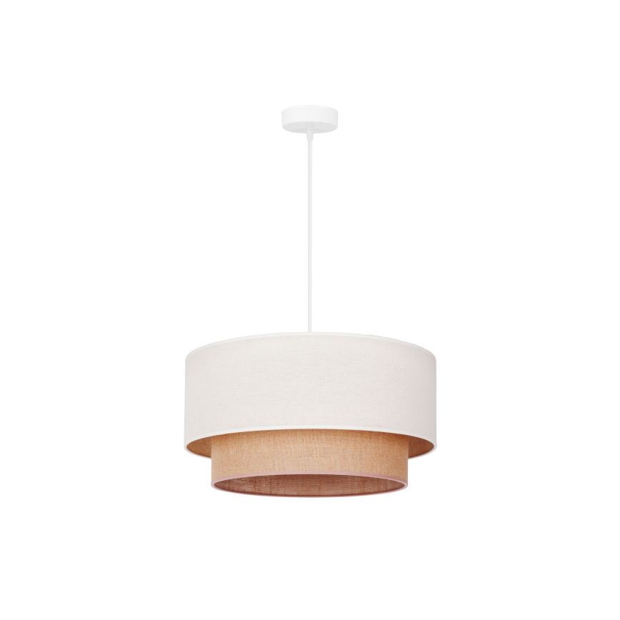 Duolla - Chandelier on a string BOHO 1xE27/15W/230V d. 60 cm beige/brown