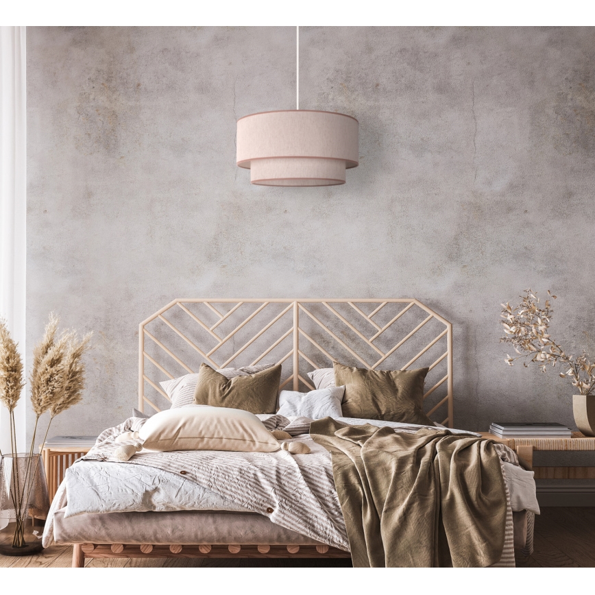 Duolla - Chandelier on a string BOHO 1xE27/40W/230V d. 45 cm beige