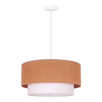 Duolla - Chandelier on a string BOHO 1xE27/40W/230V d. 45 cm beige/white