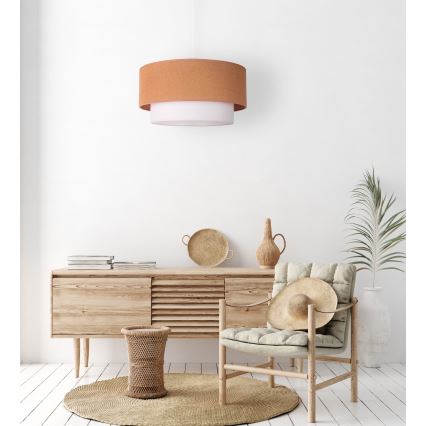 Duolla - Chandelier on a string BOHO 1xE27/40W/230V d. 45 cm beige/white