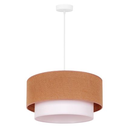 Duolla - Chandelier on a string BOHO 1xE27/40W/230V d. 45 cm beige/white
