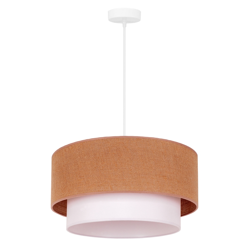 Duolla - Chandelier on a string BOHO 1xE27/40W/230V d. 45 cm beige/white