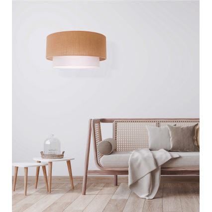 Duolla - Chandelier on a string BOHO 1xE27/40W/230V d. 45 cm beige/white