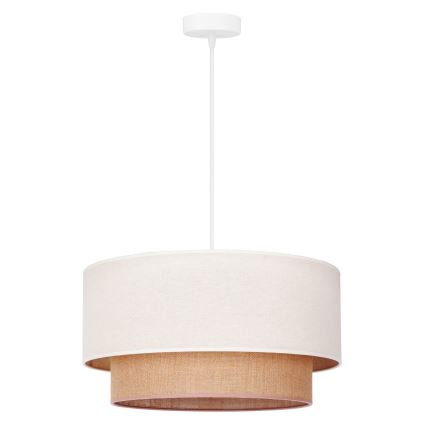 Duolla - Chandelier on a string BOHO 1xE27/40W/230V d. 45 cm creamy/brown