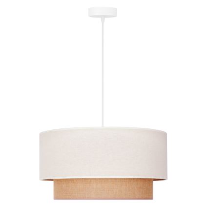 Duolla - Chandelier on a string BOHO 1xE27/40W/230V d. 45 cm creamy/brown