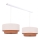 Duolla - Chandelier on a string BOHO 2xE27/15W/230V beige/brown