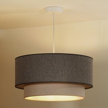 Duolla - Chandelier on a string BOHO ECO RECYCLING 1xE27/15W/230V d. 45 cm brown/creamy