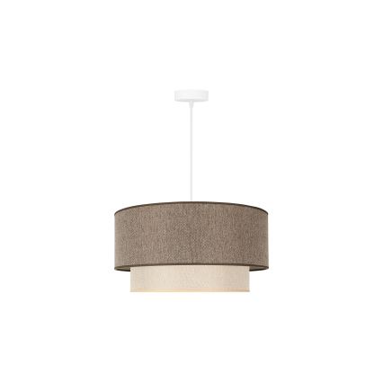 Duolla - Chandelier on a string BOHO ECO RECYCLING 1xE27/15W/230V d. 45 cm brown/creamy