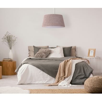 Duolla - Chandelier on a string BOUCLE 1xE27/15W/230V d. 50 cm brown