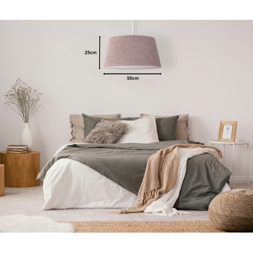 Duolla - Chandelier on a string BOUCLE 1xE27/15W/230V d. 50 cm brown