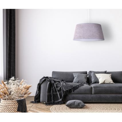 Duolla - Chandelier on a string BOUCLE 1xE27/15W/230V d. 50 cm grey
