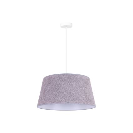 Duolla - Chandelier on a string BOUCLE 1xE27/15W/230V d. 50 cm grey