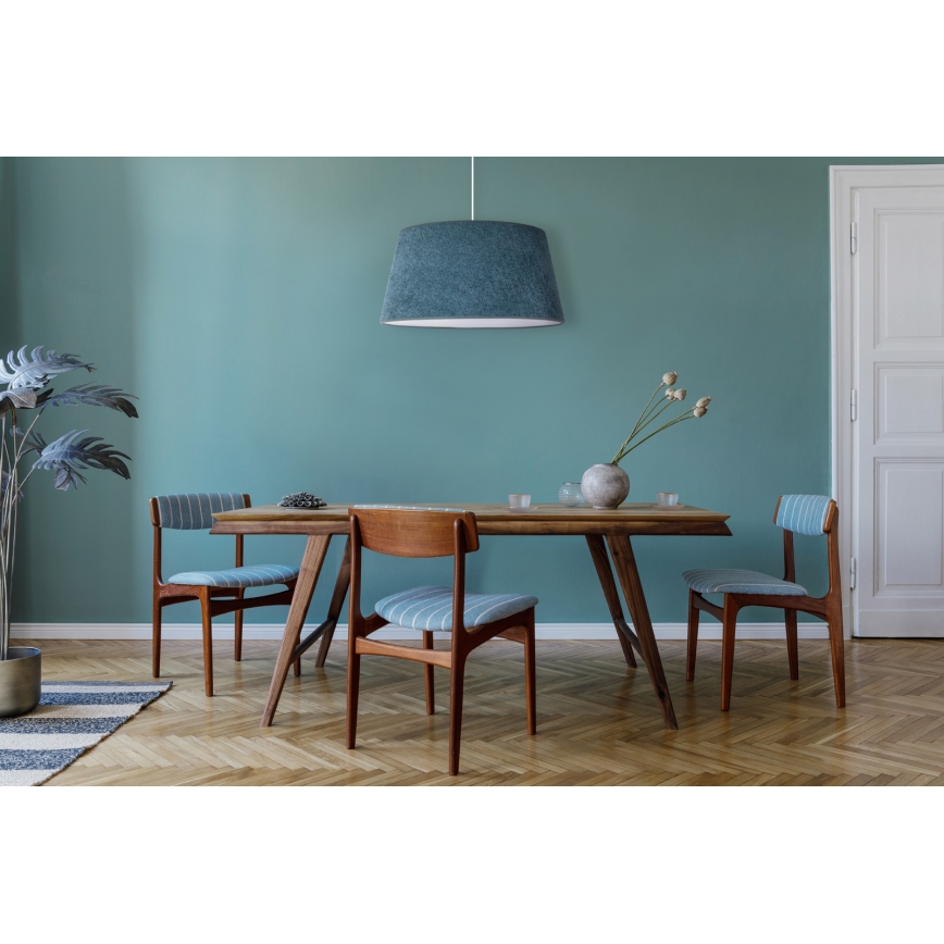 Duolla - Chandelier on a string BOUCLE 1xE27/15W/230V d. 50 cm turquoise