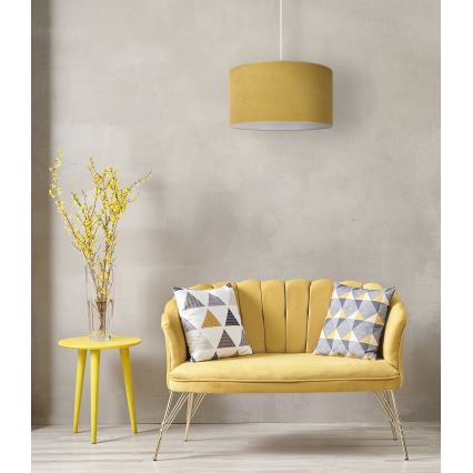 Duolla - Chandelier on a string BRISTOL 1xE27/15W/230V d. 45 cm yellow/white