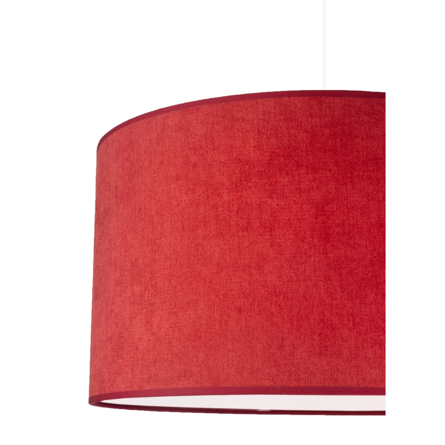 Duolla - Chandelier on a string BRISTOL 1xE27/40W/230V d. 45 cm red
