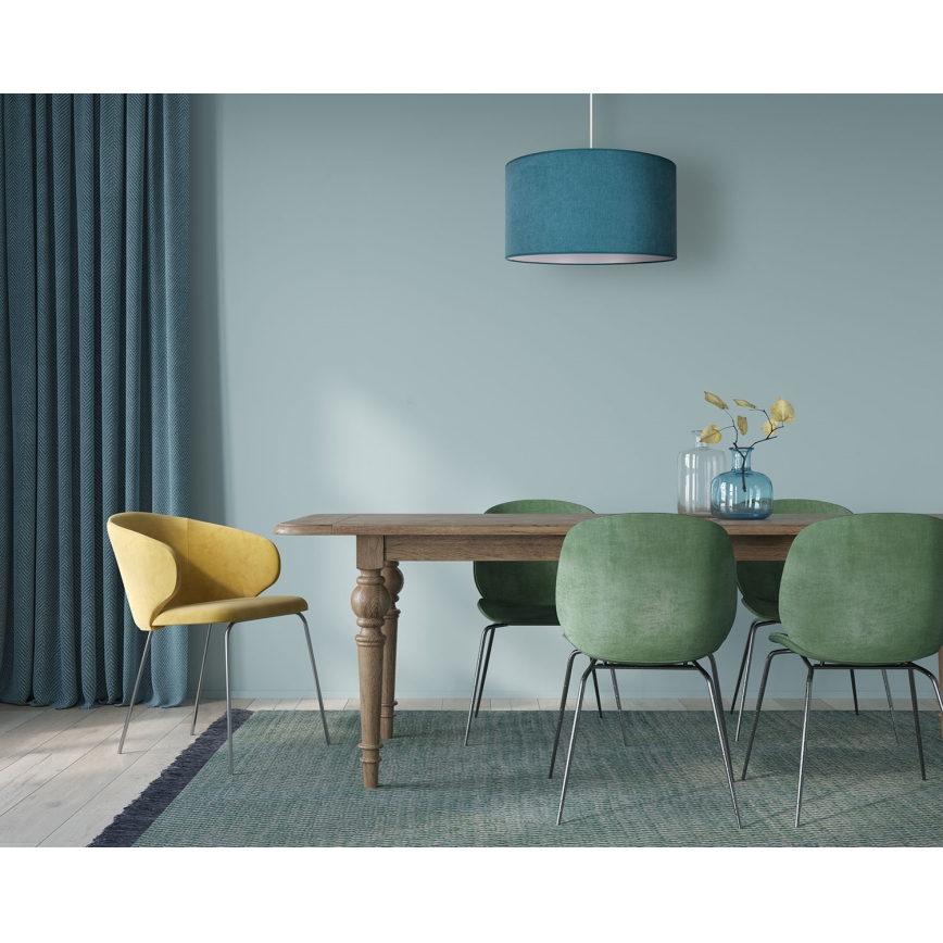 Duolla - Chandelier on a string BRISTOL 1xE27/40W/230V d. 45 cm turquoise