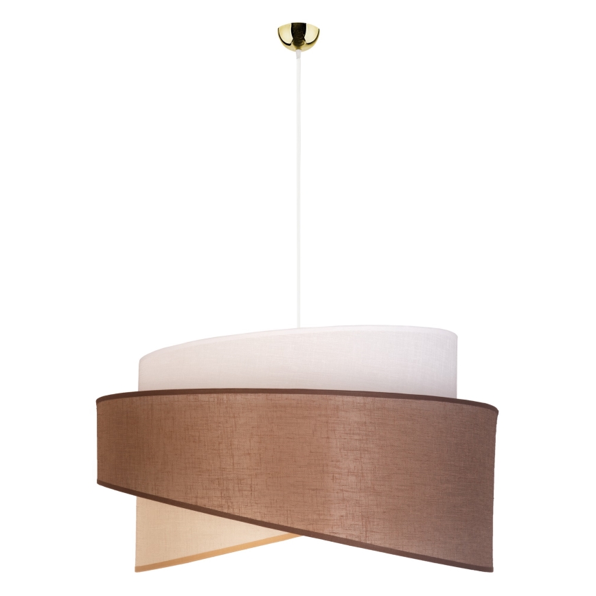 Duolla - Chandelier on a string BROOKLYN 1xE27/40W/230V d. 50 cm brown/beige/white