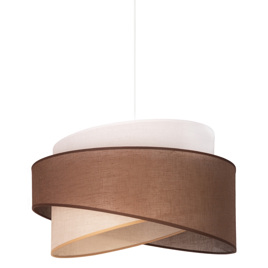 Duolla - Chandelier on a string BROOKLYN 1xE27/40W/230V d. 50 cm brown/beige/white