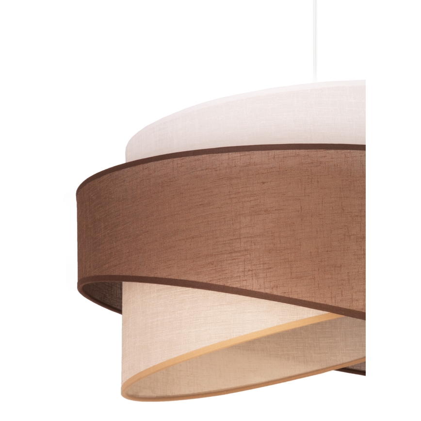 Duolla - Chandelier on a string BROOKLYN 1xE27/40W/230V d. 50 cm brown/beige/white