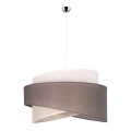 Duolla - Chandelier on a string BROOKLYN 1xE27/40W/230V d. 50 cm grey/beige/white
