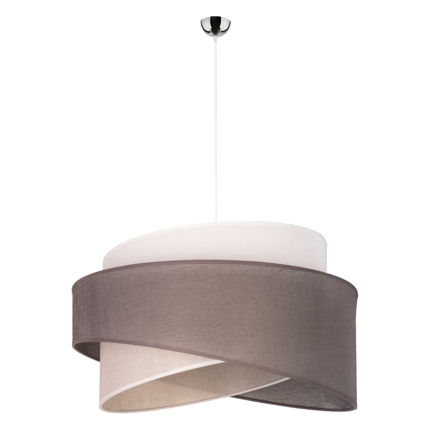 Duolla - Chandelier on a string BROOKLYN 1xE27/40W/230V d. 50 cm grey/beige/white
