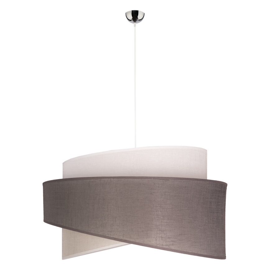 Duolla - Chandelier on a string BROOKLYN 1xE27/40W/230V d. 50 cm grey/beige/white