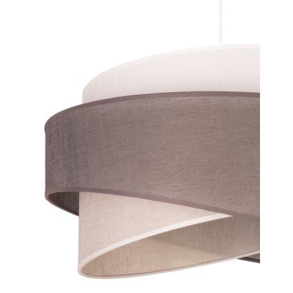 Duolla - Chandelier on a string BROOKLYN 1xE27/40W/230V d. 50 cm grey/beige/white