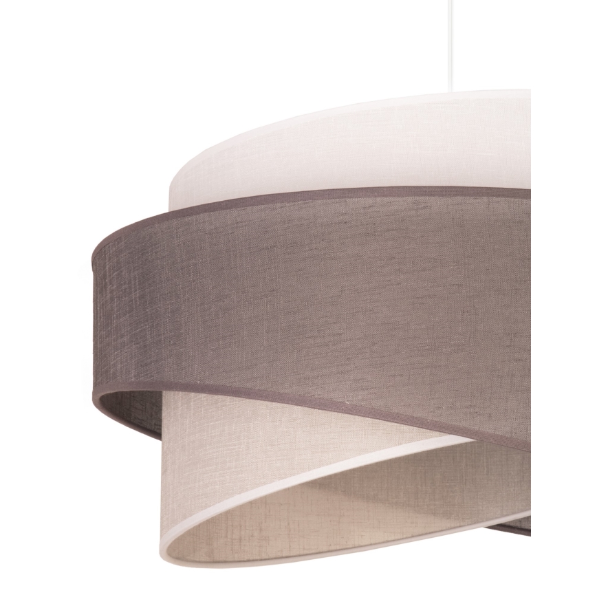 Duolla - Chandelier on a string BROOKLYN 1xE27/40W/230V d. 50 cm grey/beige/white