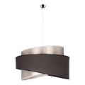 Duolla - Chandelier on a string BROOKLYN 1xE27/40W/230V d. 50 cm silver/black