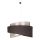 Duolla - Chandelier on a string BROOKLYN 1xE27/40W/230V d. 50 cm silver/black
