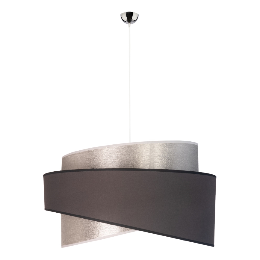 Duolla - Chandelier on a string BROOKLYN 1xE27/40W/230V d. 50 cm silver/black